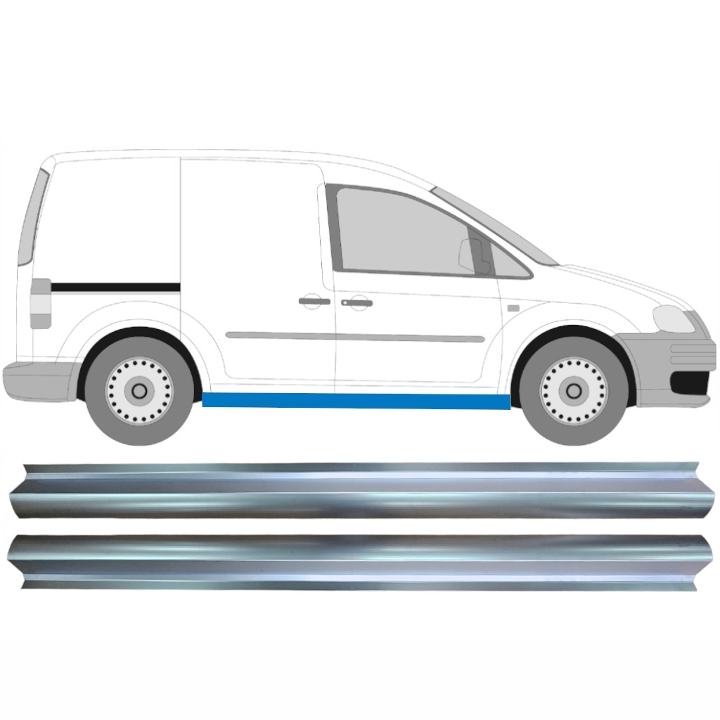 Dørpanel Reparationsplade Til Vw Caddy 2004-2015 / Venstre = Højre (Symmetrisk) / Sæt 10485