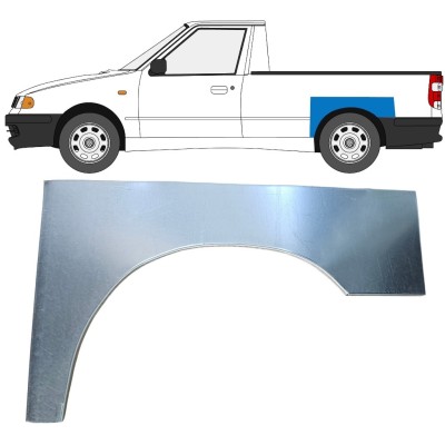Bagskærm reparationspanel til Volkswagen Caddy 1995-2004 / Venstre / PICKUP 16329