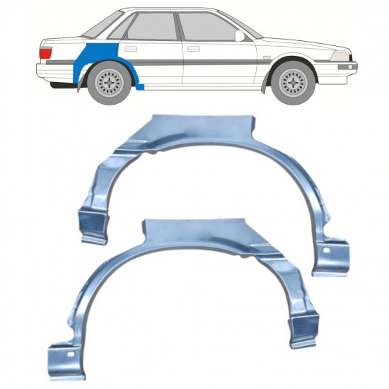 Bagskærm reparationspanel til Toyota Camry 1986-1991 / Venstre+Højre / Sæt 10996