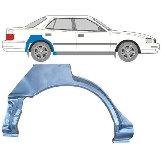 Bagskærm reparationspanel til Toyota Camry 1991-1996 / Højre 10997