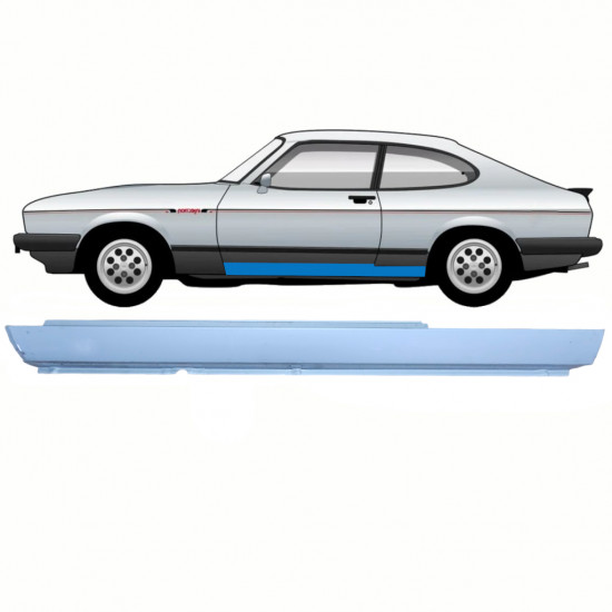 Dørpanel reparationsplade til Ford Capri 1974-1987 / Venstre 8781