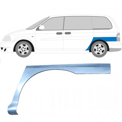 Bagskærm reparationspanel til Kia Carnival 1998-2006 / Venstre 6670