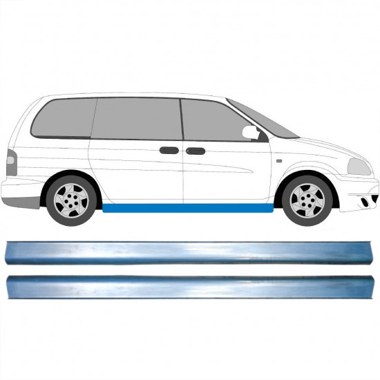 Dørpanel reparationsplade til Kia Carnival 1998-2006 / Venstre = Højre (symmetrisk) / Sæt 10691