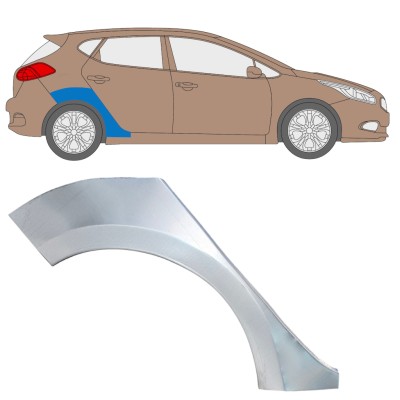 Bagskærm reparationspanel til Kia Ceed 2012-2018 / Højre 16334