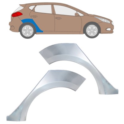 Bagskærm reparationspanel til Kia Ceed 2012-2018 / Venstre+Højre / Sæt 16336