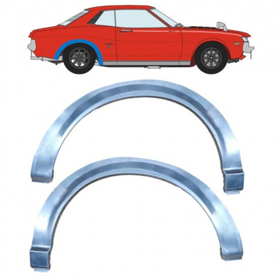 Bagskærm reparationspanel til Toyota Celica 1971-1978 / Venstre+Højre / Sæt 11005