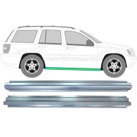 Dørpanel reparationsplade indre + ydre til Jeep Grand Cherokee 1998-2005 / Venstre = Højre (symmetrisk) / Sæt 17005