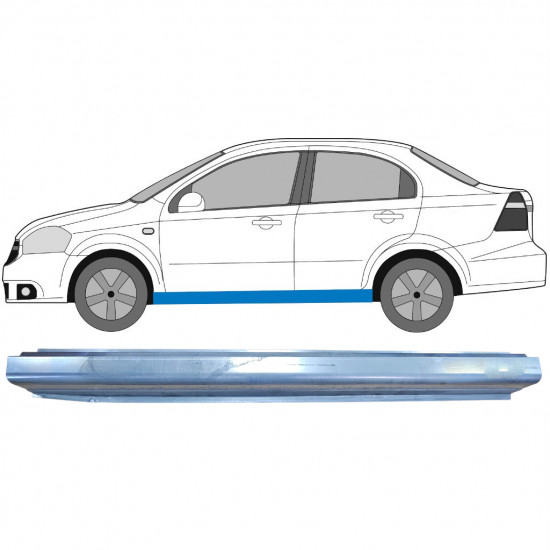 CHEVROLET AVEO 2003-2008 REPARATIONSDEL TIL DØRPANEL / VENSTRE