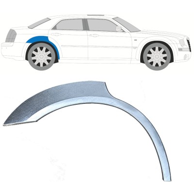Bagskærm reparationspanel til Chrysler 300C 2004-2011 / Højre 17205