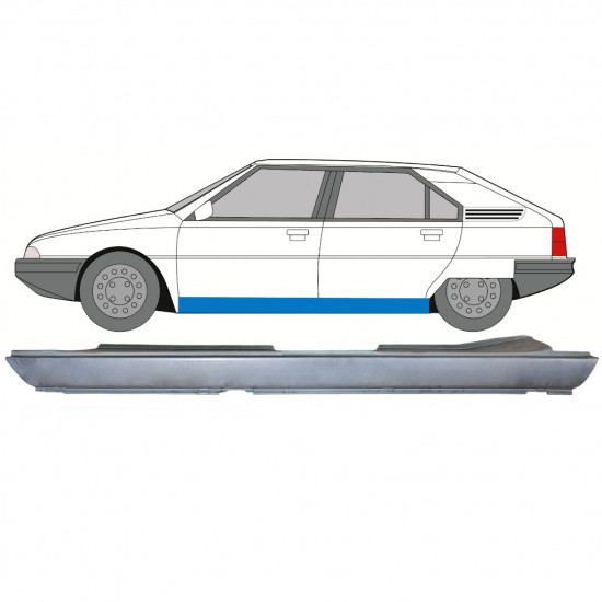 Dørpanel til Citroen BX 1982-1994 / Venstre 7672