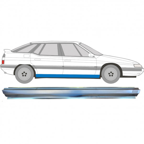 Dørpanel reparationsplade til Citroen XM 1989-2000 / Venstre = Højre (symmetrisk) 6462