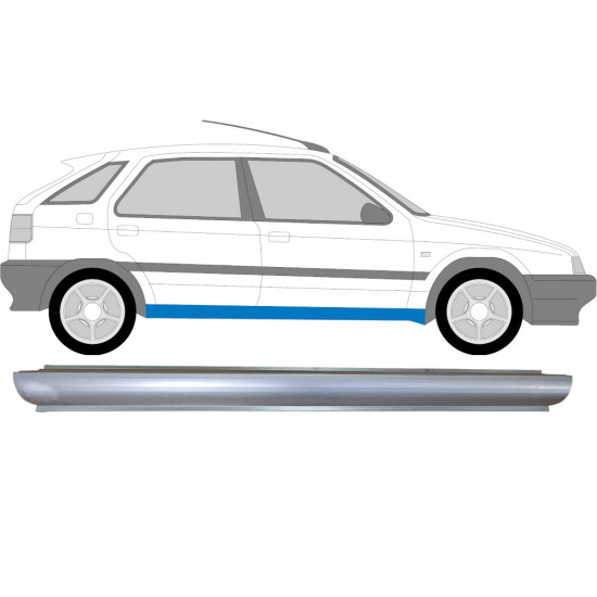 Dørpanel reparationsplade til Citroen ZX 1991-1997 / Venstre = Højre (symmetrisk) 6456