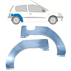 Bagskærm reparationspanel til Renault Clio II 1998-2012 / Venstre+Højre / Sæt 9681