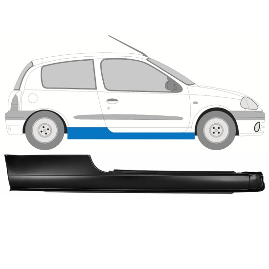 Dørpanel til Renault Clio II 1998-2012 / Højre 17162