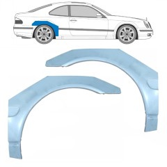 Bagskærm reparationspanel til Mercedes CLK W208 1997-2003 / Venstre+Højre / Sæt 9174