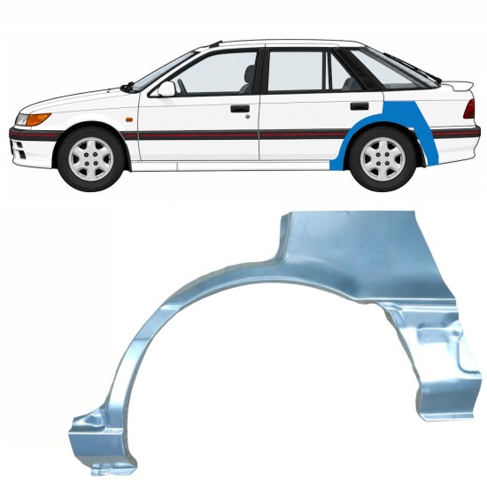 Bagskærm reparationspanel til Mitsubishi Colt 1988-1992 / Venstre 10796