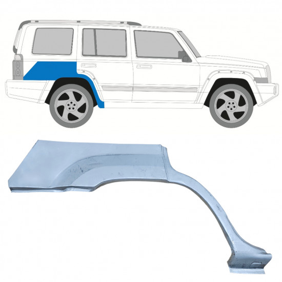 Bagskærm reparationspanel til Jeep Commander 2005-2010 / Højre 11890