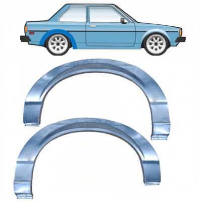 Bagskærm reparationspanel til Toyota Corolla 1979-1987 / Venstre+Højre / Sæt 10807