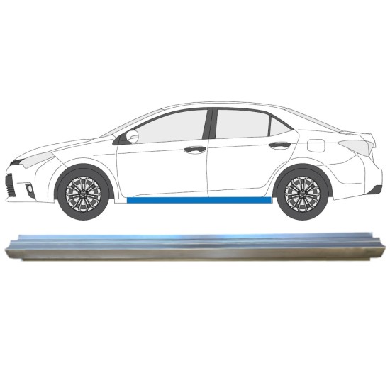 Dørpanel reparationsplade