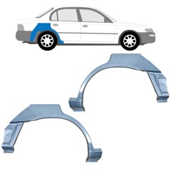 Bagskærm reparationspanel til Toyota Corolla E10 1991-1998 / Venstre+Højre / SEDAN / Sæt 12660