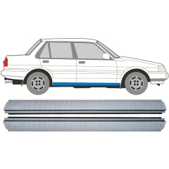 Dørpanel reparationsplade til Toyota Corolla E8 1983-1988 / Venstre+Højre / Sæt 9883