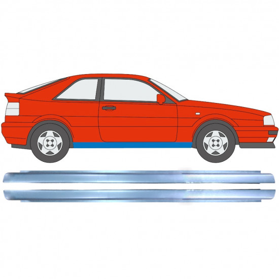 Dørpanel reparationsplade til VW Corrado 1987-1995 / Sæt 11327