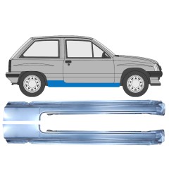 Dørpanel til Opel Corsa A 1982-1993 / Venstre+Højre / Sæt 9793
