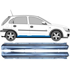 Dørpanel til Opel Corsa C 2000-2010 / Venstre+Højre / Sæt 9273