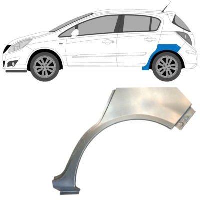 Bagskærm reparationspanel til Opel Corsa D 2006-2015 / Venstre / HATCHBACK 14576