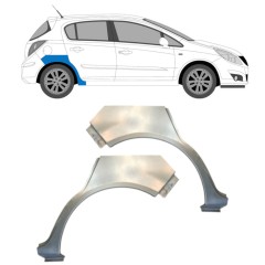 Bagskærm reparationspanel til Opel Corsa D 2006-2015 / Venstre+Højre / HATCHBACK / Sæt 14577
