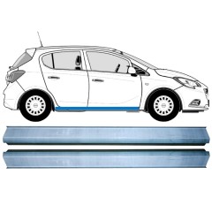 Dørpanel reparationsplade til Opel Corsa E 2014-2019 / Venstre+Højre / Sæt 12883