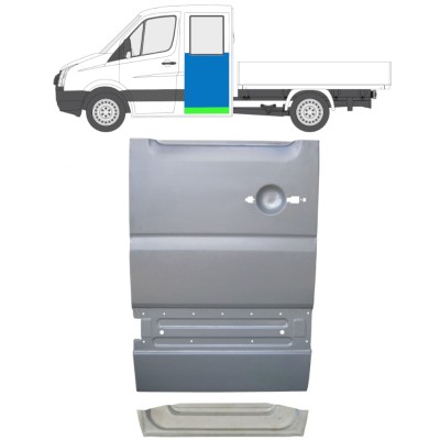 Reparationsplade bagdør indre og ydre til Volkswagen Crafter 2005-2017 / Venstre / Sæt 14276