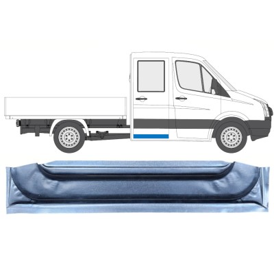 Reparationsplade til bagdør indvendig til Volkswagen Crafter 2005-2017 / Venstre = Højre (symmetrisk) 13747