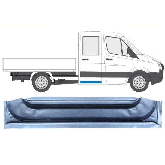 Reparationsplade til bagdør indvendig til Volkswagen Crafter 2005-2017 / Venstre = Højre (symmetrisk) 13747