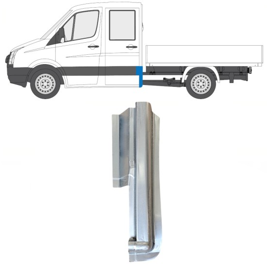 Reparationspanel til bageste hjørne til Volkswagen Crafter 2005-2017 / Højre 15509