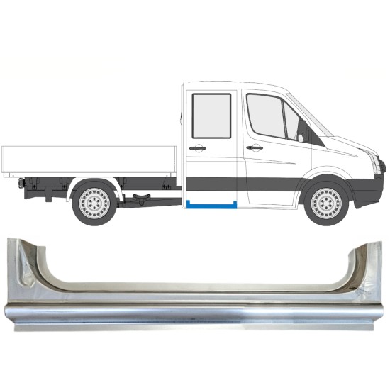 Bagerste reparationsdørpanel til Volkswagen Crafter 2005-2017 / Højre 15518