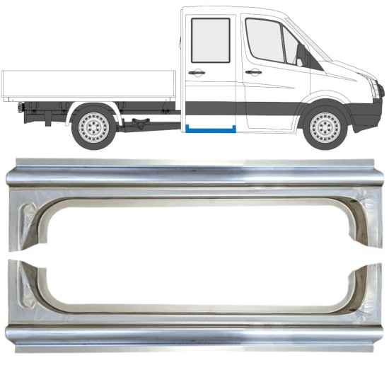 Bagerste reparationsdørpanel til Volkswagen Crafter 2005-2017 / Venstre+Højre / Sæt 15520