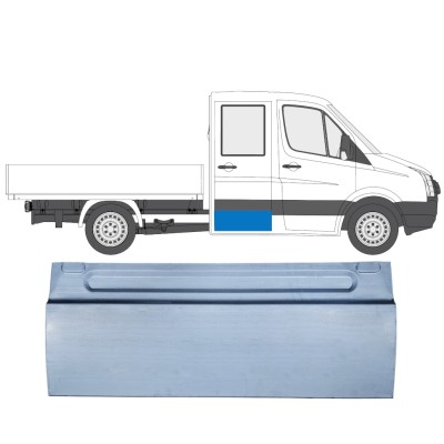 Reparationsplade til bagdør til Volkswagen Crafter 2005-2017 / Venstre = Højre (symmetrisk) 13665