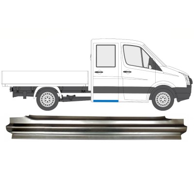 Bagerste reparationsdørpanel til Volkswagen Crafter 2005-2017 / Højre 15514
