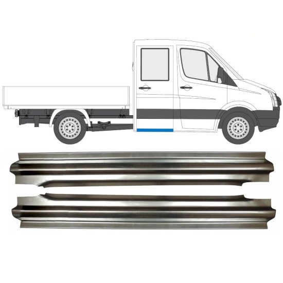 Bagerste reparationsdørpanel til Volkswagen Crafter 2005-2017 / Venstre+Højre / Sæt 15516