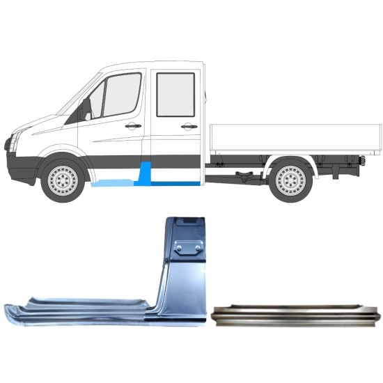 Reparationspanel sæt til Volkswagen Crafter 2005-2017 / Venstre / 15528