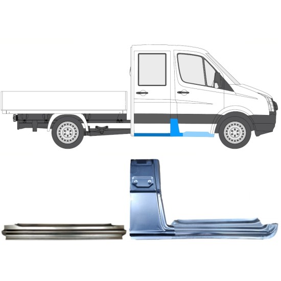 Reparationspanel sæt til Volkswagen Crafter 2005-2017 / Højre / 15527