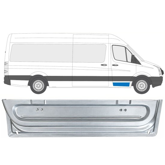 Reparationsplade dør foran indre til Volkswagen Crafter 2005-2017 / Højre 17056