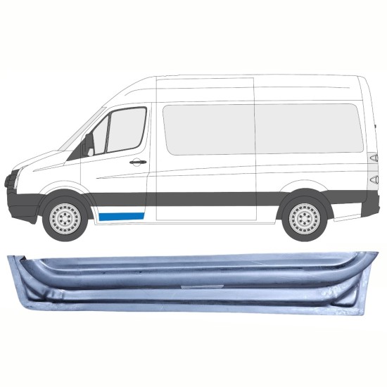 Reparationsplade dør foran indre til Volkswagen Crafter 2005-2017 / Venstre 14005