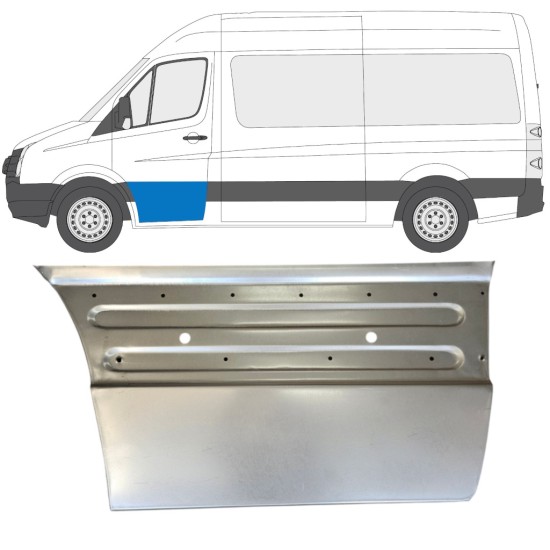 Reparationsplade dør foran til Volkswagen Crafter 2005-2017 / Venstre 15495