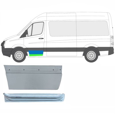 Reparationsplade dør foran indre og ydre til Volkswagen Crafter 2005-2017 / Venstre / Sæt 14029