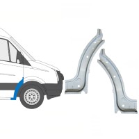 Indre reparationsplade til forreste hjulkasse til Volkswagen Crafter 2005-2017 / Venstre+Højre / Sæt 15500