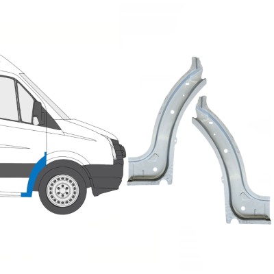 Indre reparationsplade til forreste hjulkasse til Volkswagen Crafter 2005-2017 / Venstre+Højre / Sæt 15500