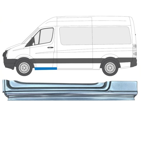 Reparationsdel til forreste dørtrin til Volkswagen Crafter 2005-2017 / Venstre 17272