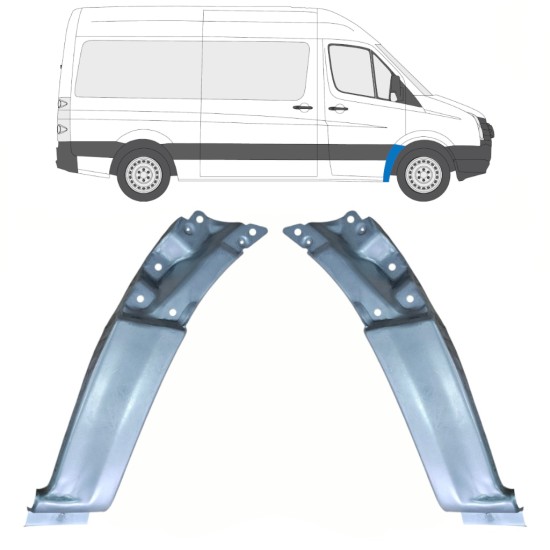 Skærmkant reparationsplade til Volkswagen Crafter 2005-2017 / Højre 17255